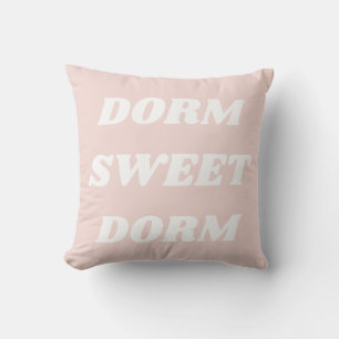 Schattige Gezellig Roze Witte College Dorm Minimal Kussen