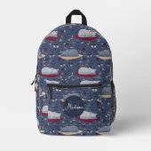 Schattige & Gezellig Sleepy Cat Dreams Patroon & M Bedrukte Rugzak (Voorkant)