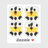 Schattige gezicht Stickers (Vel)
