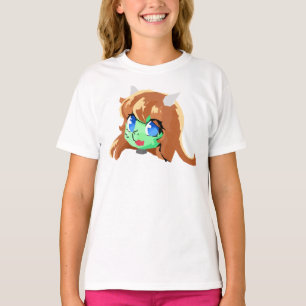 schattige gezichtshaai t-shirt