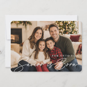 Schattige gezins- LDS kerstfoto Feestdagenkaart