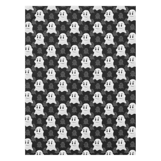 Schattige Ghost Blob-ontwerp Tafelkleed (Voorkant)