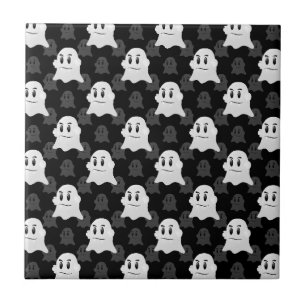 Schattige Ghost Blob-ontwerp Tegeltje