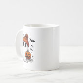Schattige Ghost Drink Koffie Halloween Ghost Coffe Koffiemok (Voorkant links)
