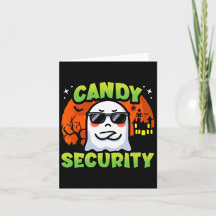 Schattige Ghost Kinder Halloween - Snoep Security Kaart