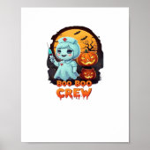 Schattige Ghost Nurse - Boo Boo Crew Halloween Fun Poster (Voorkant)