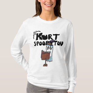 Schattige Ghost Schattige Spoopyton Book Wizard T-shirt