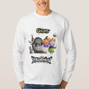 Schattige Ghost T-Shirt, leuke Halloween Kinder T- T-shirt