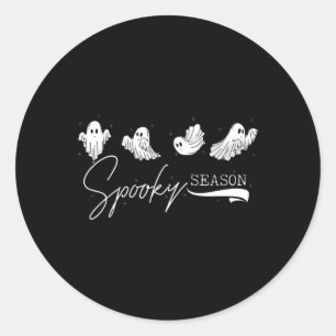 Schattige Ghosts Spooky Seizoen Grappig Kawaii Hal Ronde Sticker