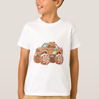 Schattige Gingbread Candy Monster Truck – Festelij T-shirt