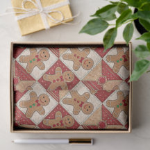 Schattige Gingbread Man Patchwork Kerstmis