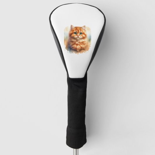 Schattige Ginger Tabby Cat Classic T-shirt Golfheadcover (Voorkant)