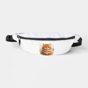 Schattige Ginger Tabby Cat Classic T-shirt Heuptasje
