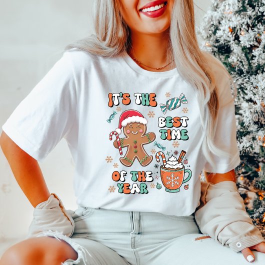 Schattige Gingerbread Man Kerst T-shirt