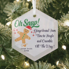 Schattige Gingerbread Man Ornament - Custom Holida