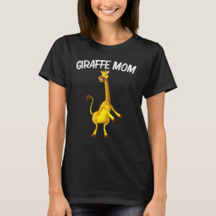 Schattige Giraf Voor Vrouwen Moeder Wilde Dieren H T-shirt
