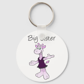 Schattige Giraffe Big Sister Sleutelhanger