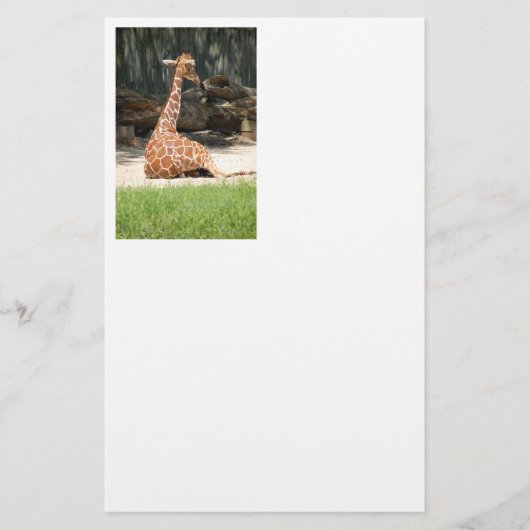Schattige Giraffe Briefpapier (Voorkant)