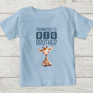 Schattige giraffe grote broer blauw