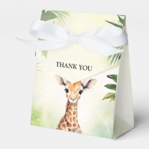 Schattige Giraffe Jungle Baby Shower Feest Mooie Bedankdoosjes