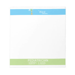 Schattige Giraffe Kinderarts / Pediatrische arts Notitieblok