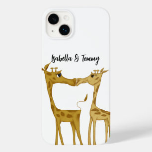 Schattige Giraffe Lovers Case-Mate iPhone 14 Plus Hoesje