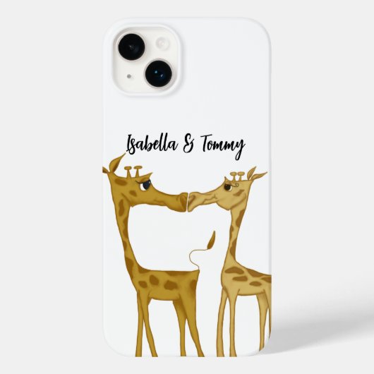 Schattige Giraffe Lovers Case-Mate iPhone Case (Achterkant)
