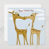 Schattige Giraffe Lovers Feestdagenkaart (Voorkant / Achterkant)