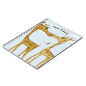 Schattige Giraffe Lovers Notitieboek (Linkerzijde)