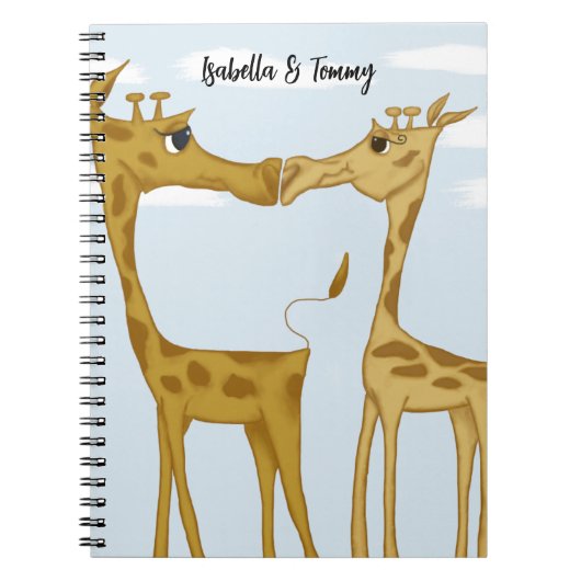 Schattige Giraffe Lovers Notitieboek (Voorkant)