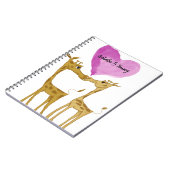 Schattige Giraffe Lovers Notitieboek (Linkerzijde)