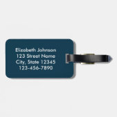 Schattige Giraffe met Vogels Bagagelabel (Achterkant horizontaal)