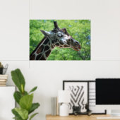 Schattige Giraffe Poster (Thuiskantoor)