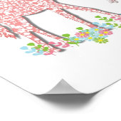 Schattige Giraffe Whimsy Gepersonaliseerde Foto vo Poster (Hoek)