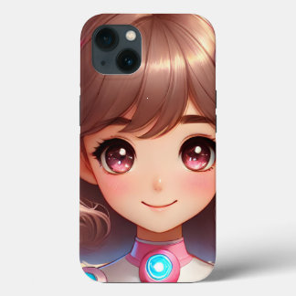 Schattige Girl's design iPhone 13 Hoesje