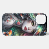 Schattige Girl's design iPhone Hoesje (Achterkant horizontaal)
