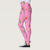 Schattige Girly Pink Cupcake Pattern Leggings (Links)