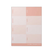 Schattige Girly Pink School Weekly Planner Notitieblok (Gedraaid)