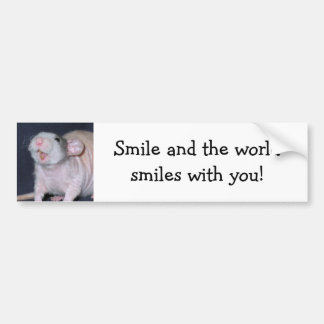 Schattige Glimlach Rat Bumpersticker
