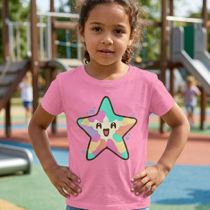 Schattige glimlachende Kawaii bab zeester met bubb T-shirt