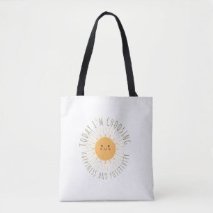 Schattige glimlachende zon Tote Draagtas