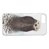 Schattige glimlende Otter in het meer Case-Mate iPhone Case (Achterkant (Horizontaal))