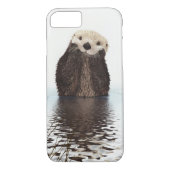 Schattige glimlende Otter in het meer Case-Mate iPhone Case (Achterkant)