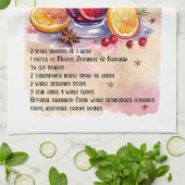 Schattige glühwein recept theedoek (Gevouwen)