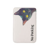 Schattige gluren kat ontwerp badmat (Voorkant Verticaal)