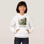 Schattige gluren wolf Voeg naam toe (Voorkant volledig)