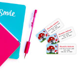 Schattige Gnome Home Retouradres Etiket