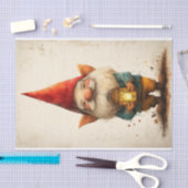 Schattige Gnome met het Pointiest Pet! Tissuepapier (Craft)