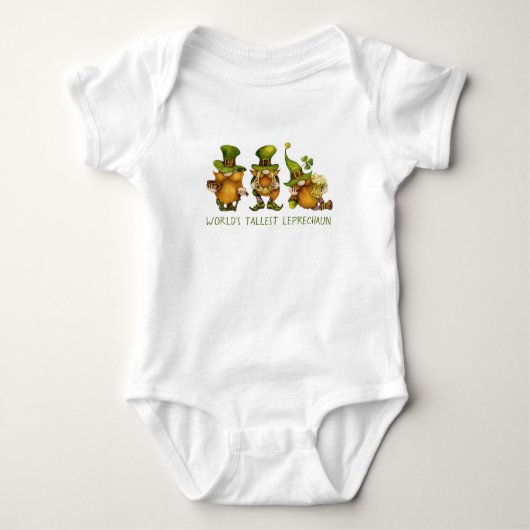 Schattige Gnomes Grootste Leprechaun St. Patrick's Romper (Voorkant)