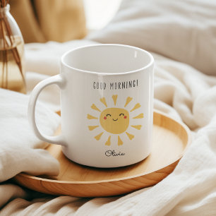 Schattige Goedemorgen Kawaii Sunshine gepersonalis Koffiemok
